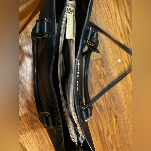 Michael Kors Black Satchel with Gold Accents - Picture 6 of 9